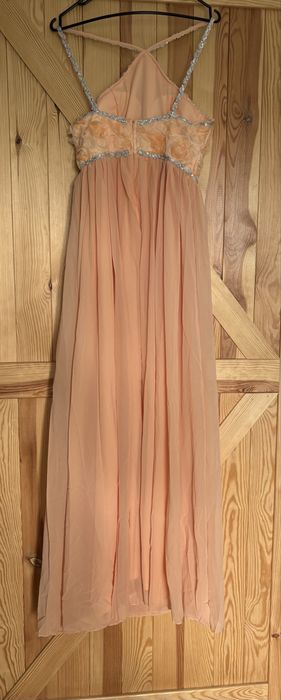 Sukienka rozmiar S morelowa