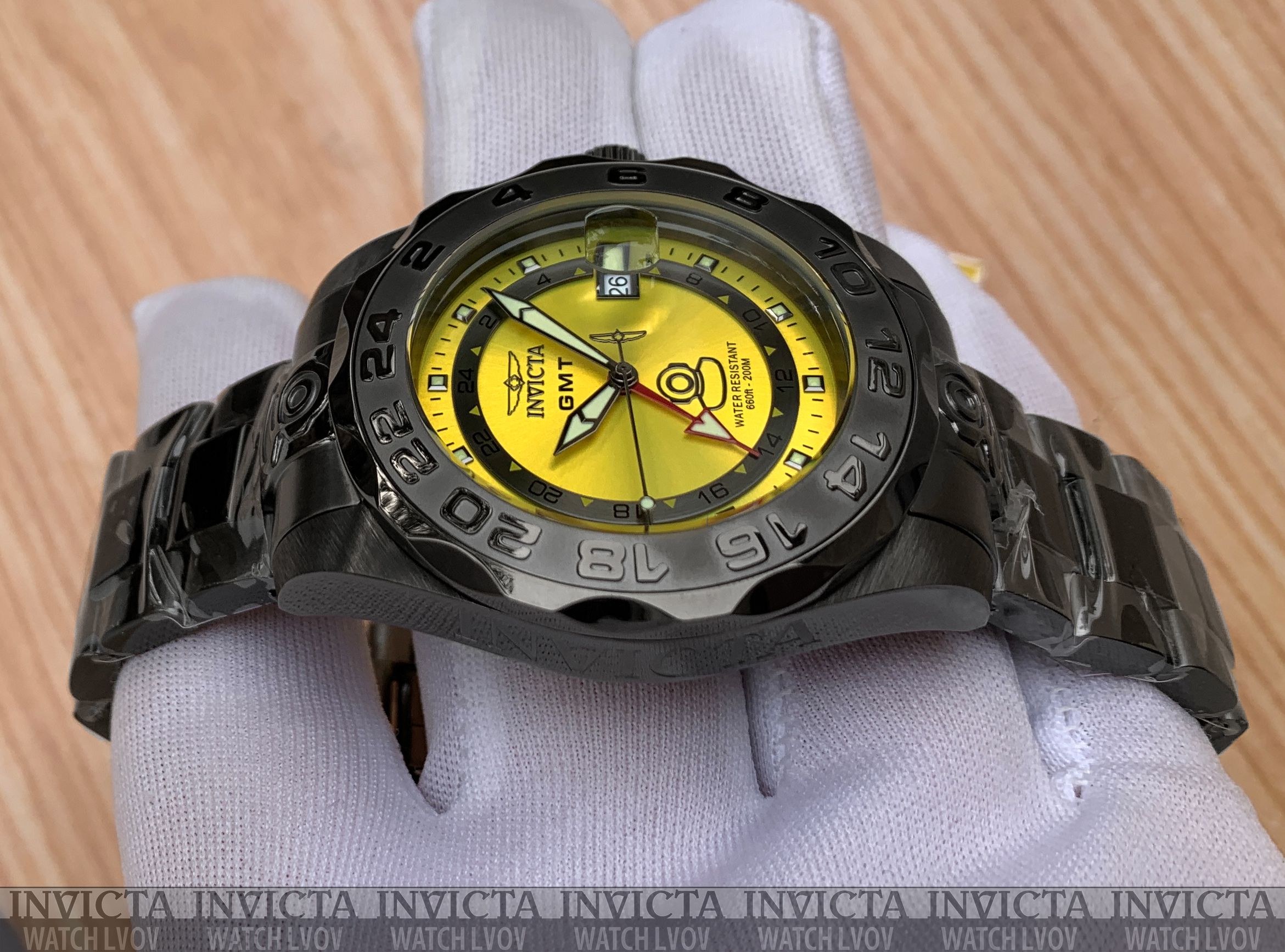 Швейцарские часы Invicta 33570 Pro Diver Master of Ocean 44 mm. GMT