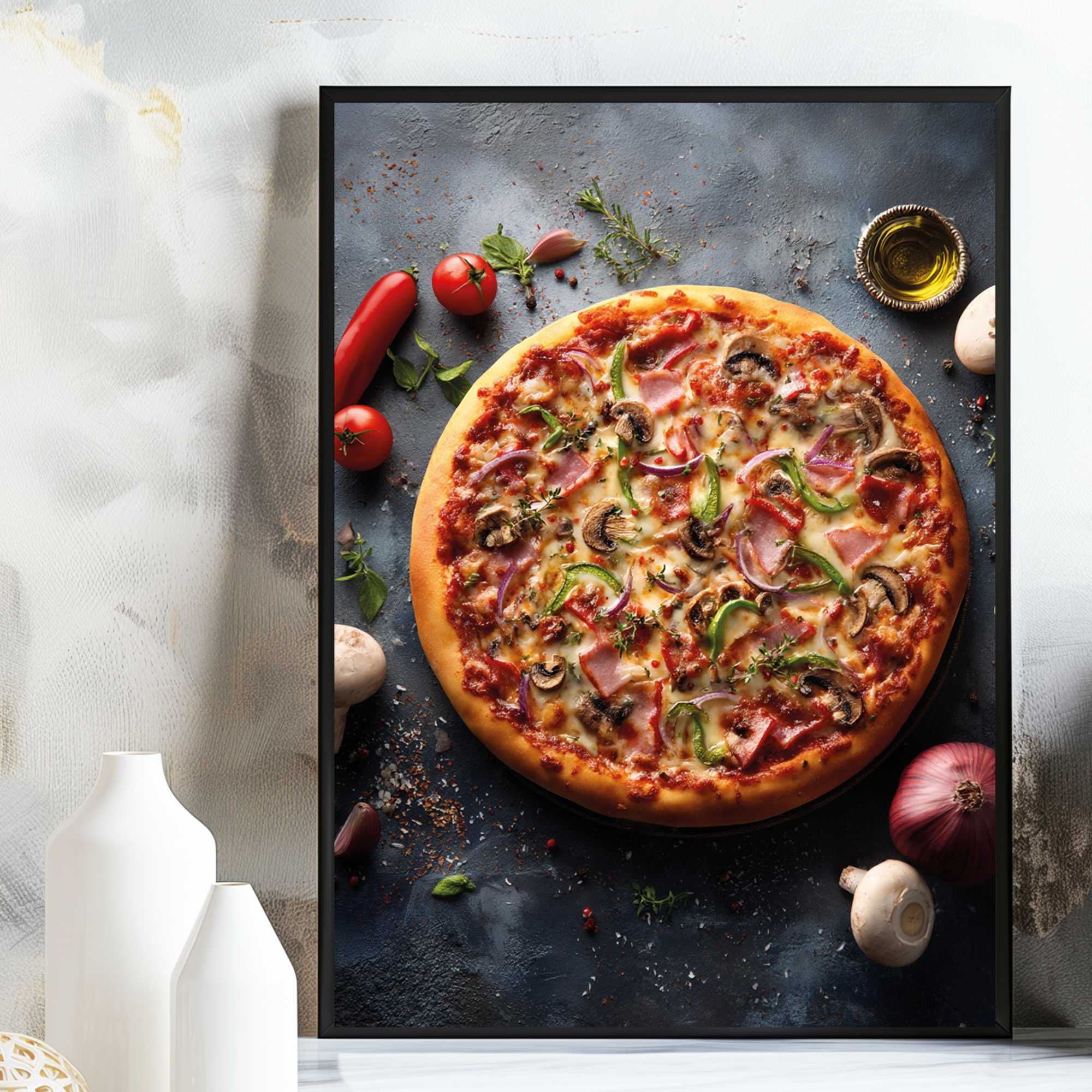 plakat pizza, plakat reklamowy pizza, obraz pizza, pizza
