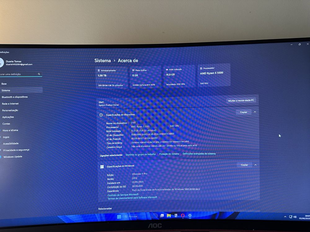 Ryzen 5 5500   Rtx 3070
