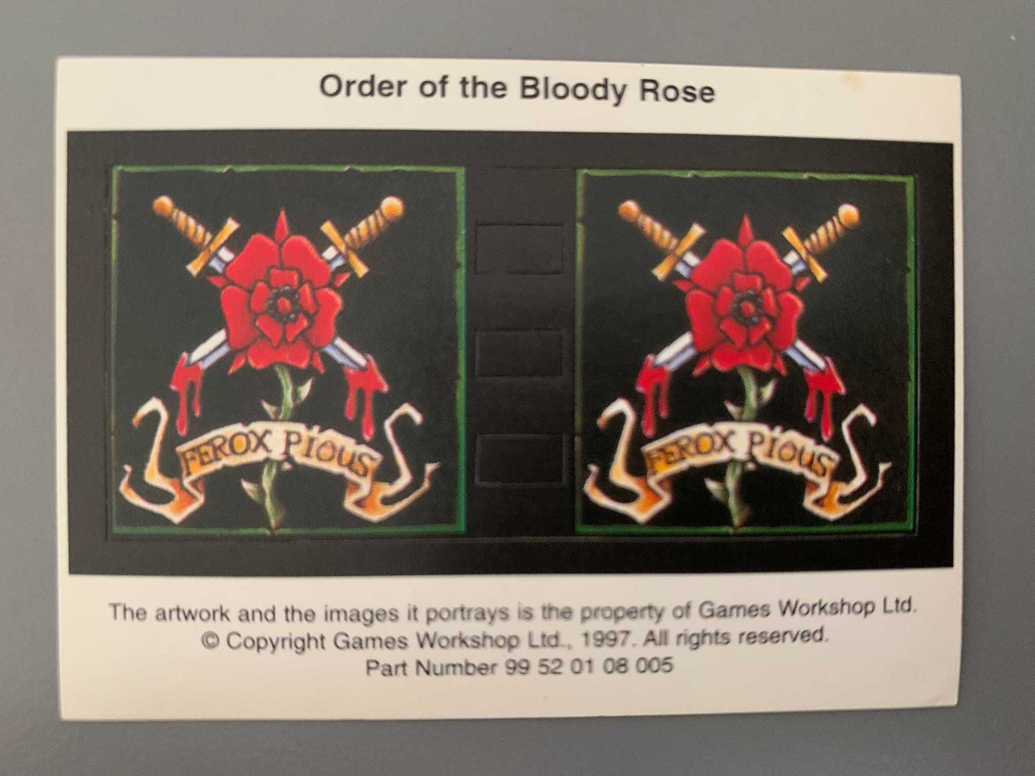 Warhammer 40k: Sisters of Battle, Banner - Order of the Bloody Rose