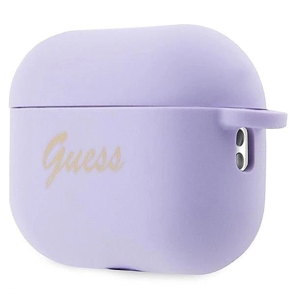 Etui Guess Silicone Charm Heart Collection na AirPods Pro 2 - purpurow