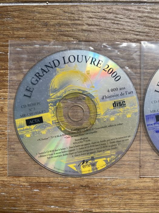 Coleção 3 CD-ROM "Le Grand Louvre 2000