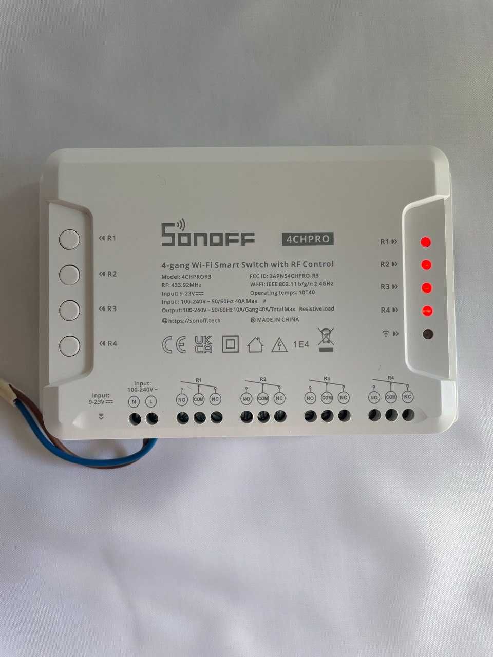 Sonoff 4CHPROR3 intelegentny przekaźnik  WIFI + RF 4- kanałpwy_2021