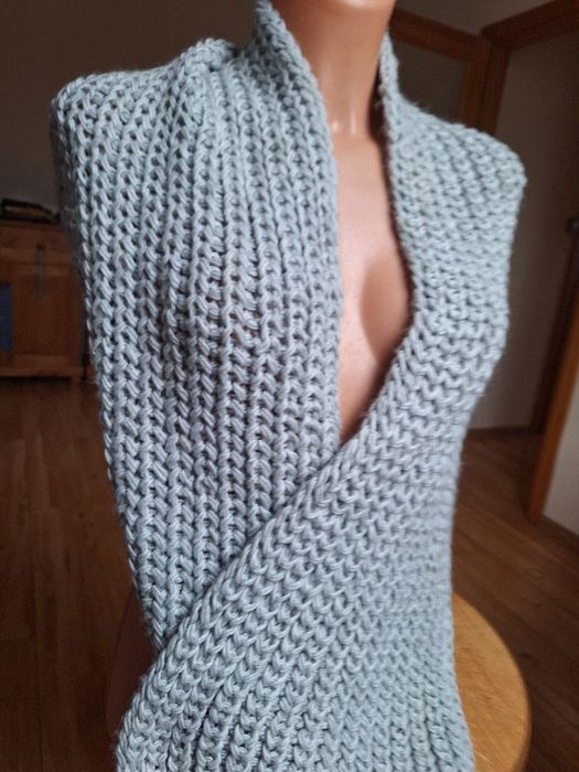 Super szary Komin dl.2×88 cm × 33 cm