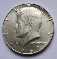 1/2 dolara half dollar 1967