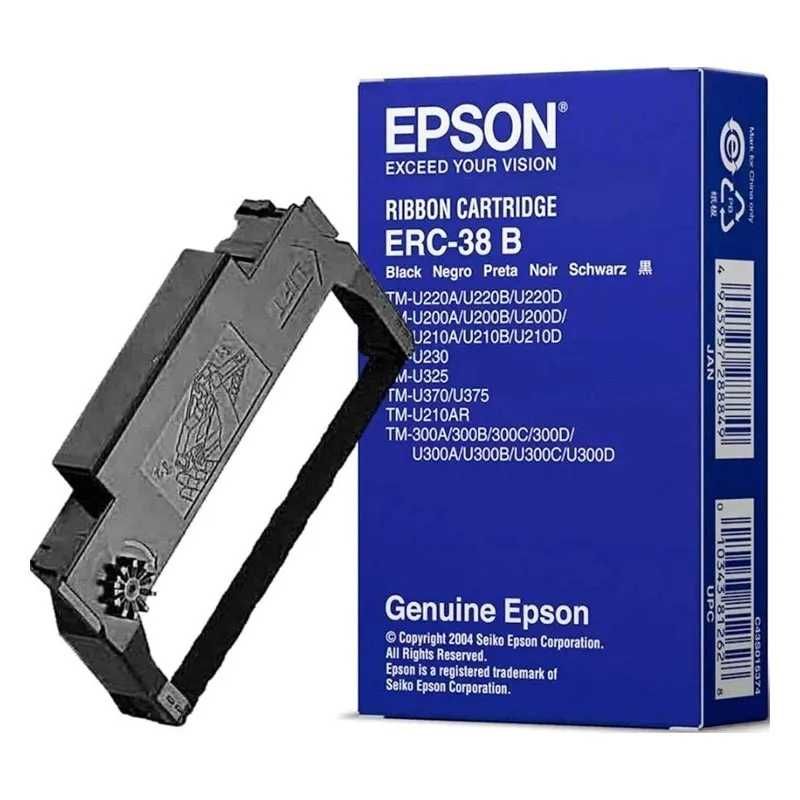 Taśma barwiąca do drukarek igłowych EPSON ERC-38 B czarna