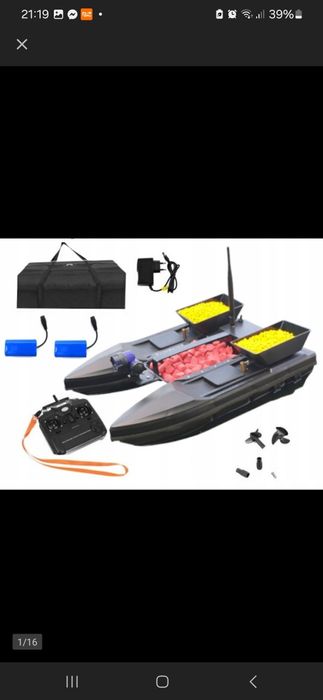 Lodka zanętowa katamaran