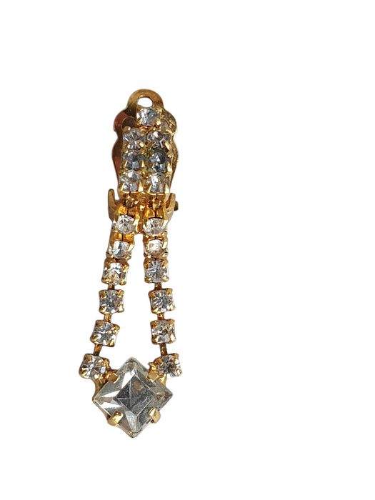 Stary kolczyk klips retro vintage antyk zabytek unika kolekcjonerski