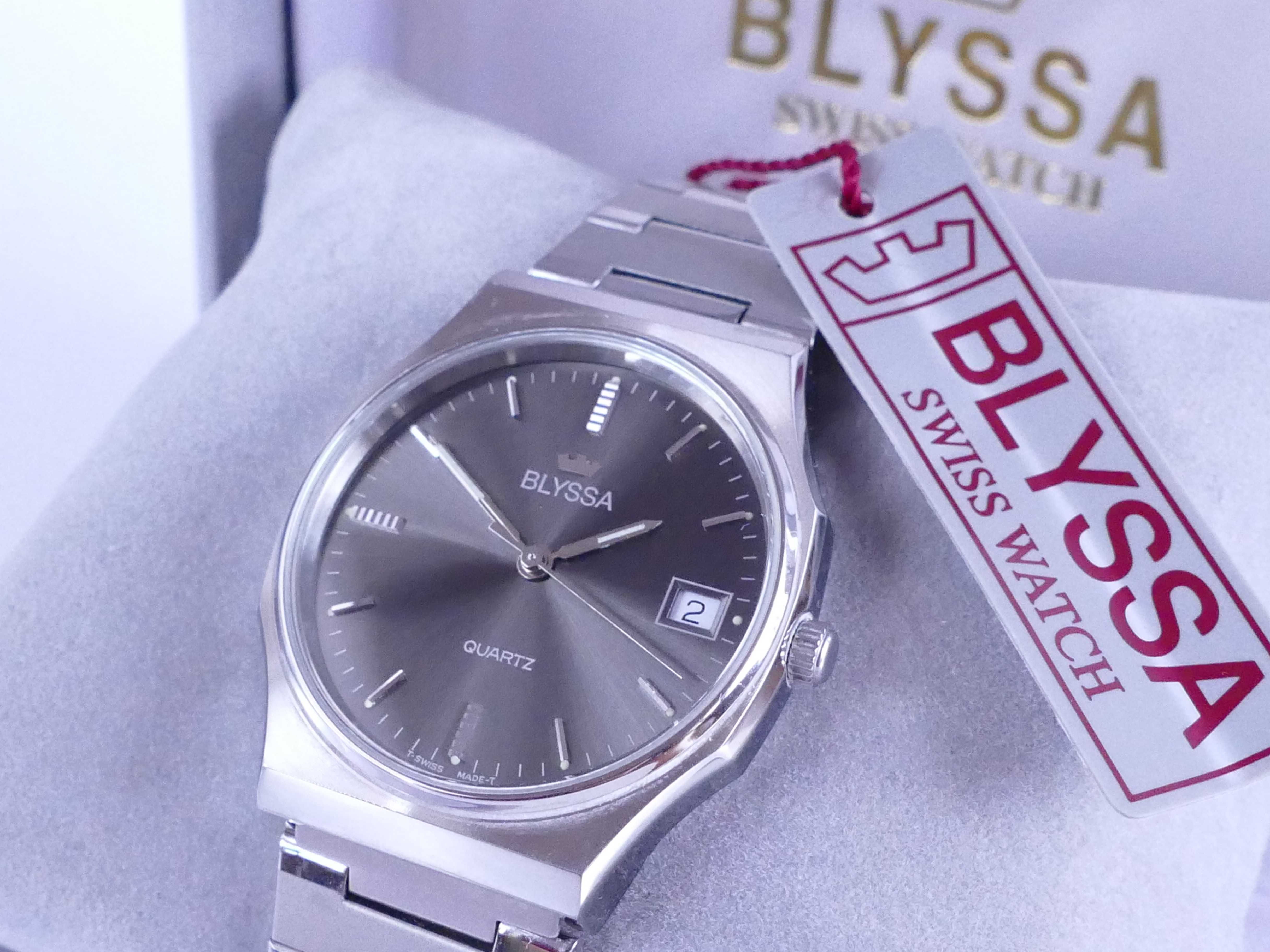 Szwajcarski zegarek Blyssa Quartz 7Jewels Nieużywany komplet Komunia