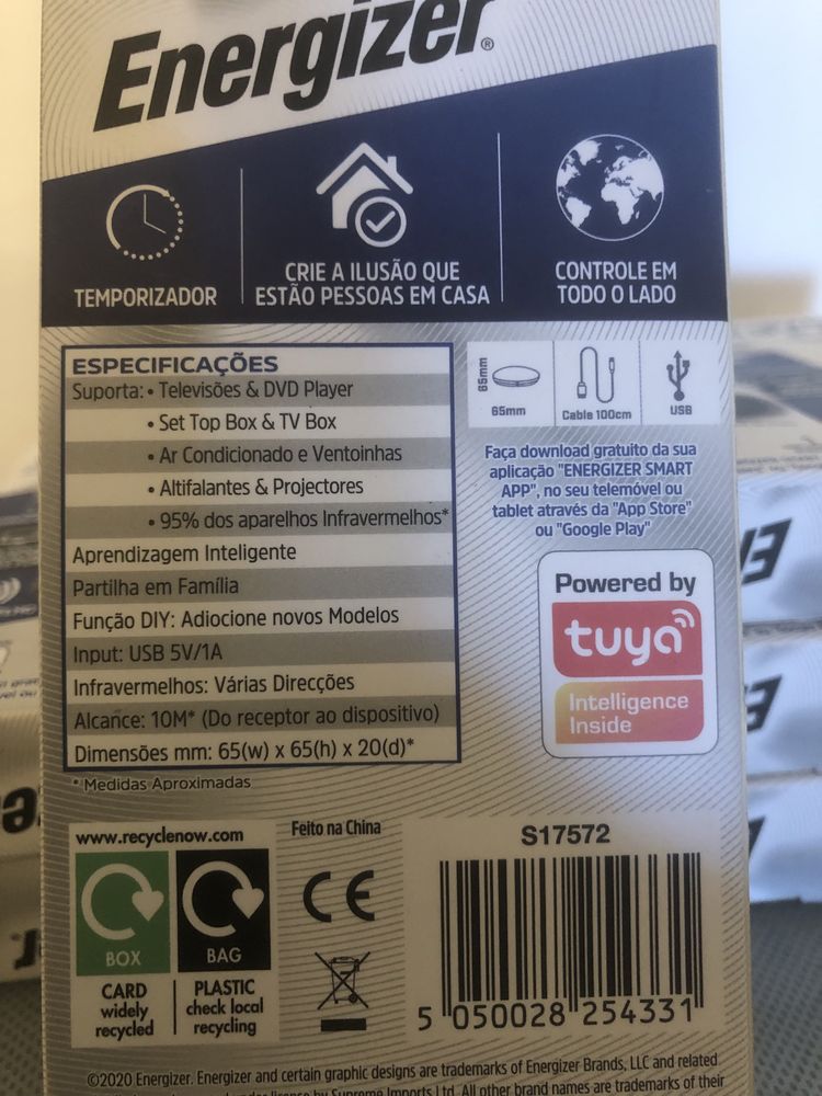 Smart controlo Remoto Energizer