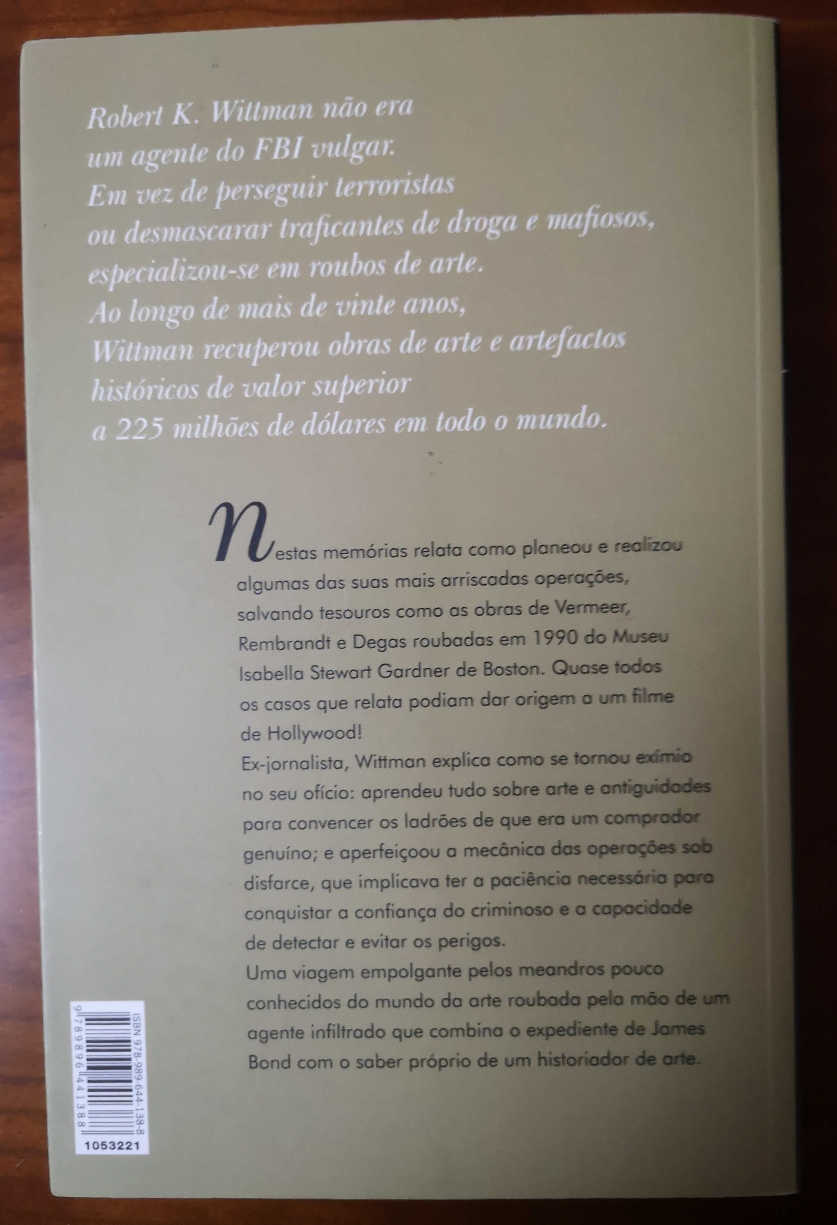 "O Mundo Secreto da Arte Roubada" de Robert K. Wittman