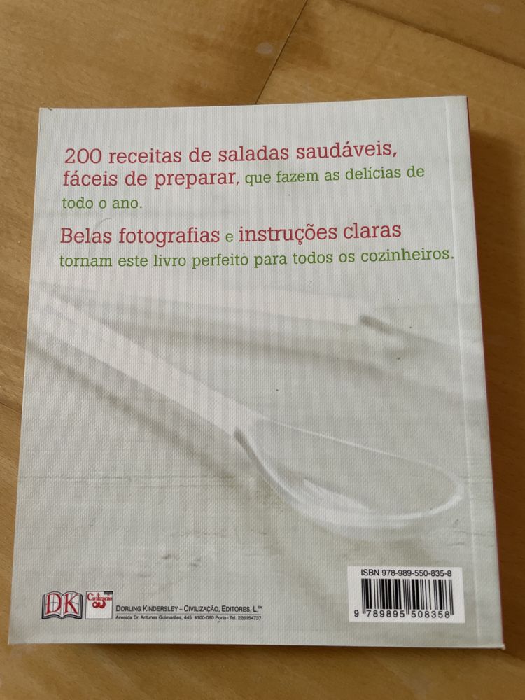 Livros - Cozinha vegetariana e 200 saladas