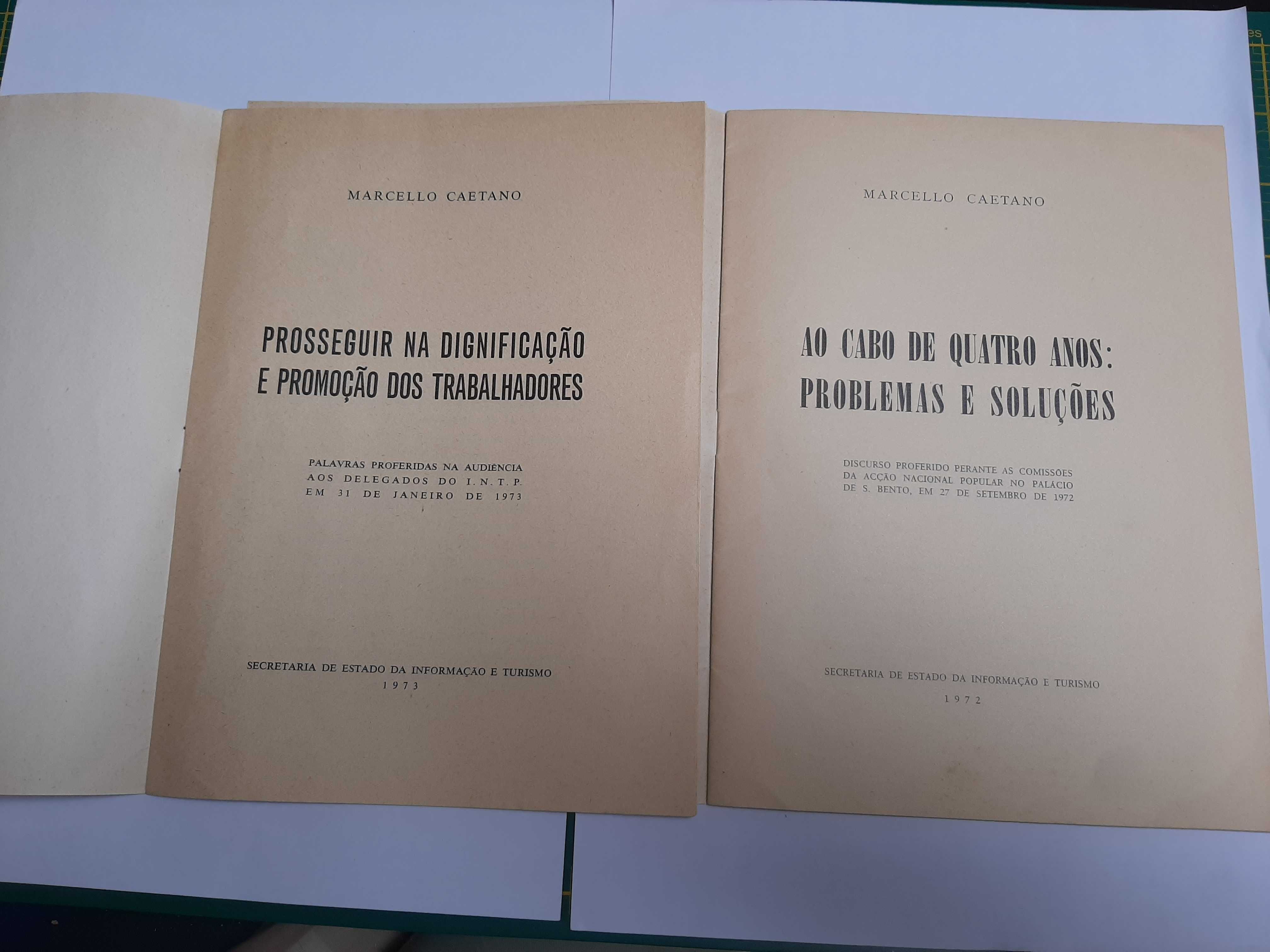 Discursos de Marcello Caetano - 2 folhetos originais - Portes grátis