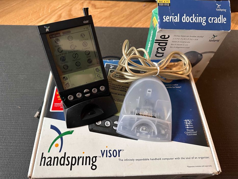 Handspring Visor + crandle - dla konesera