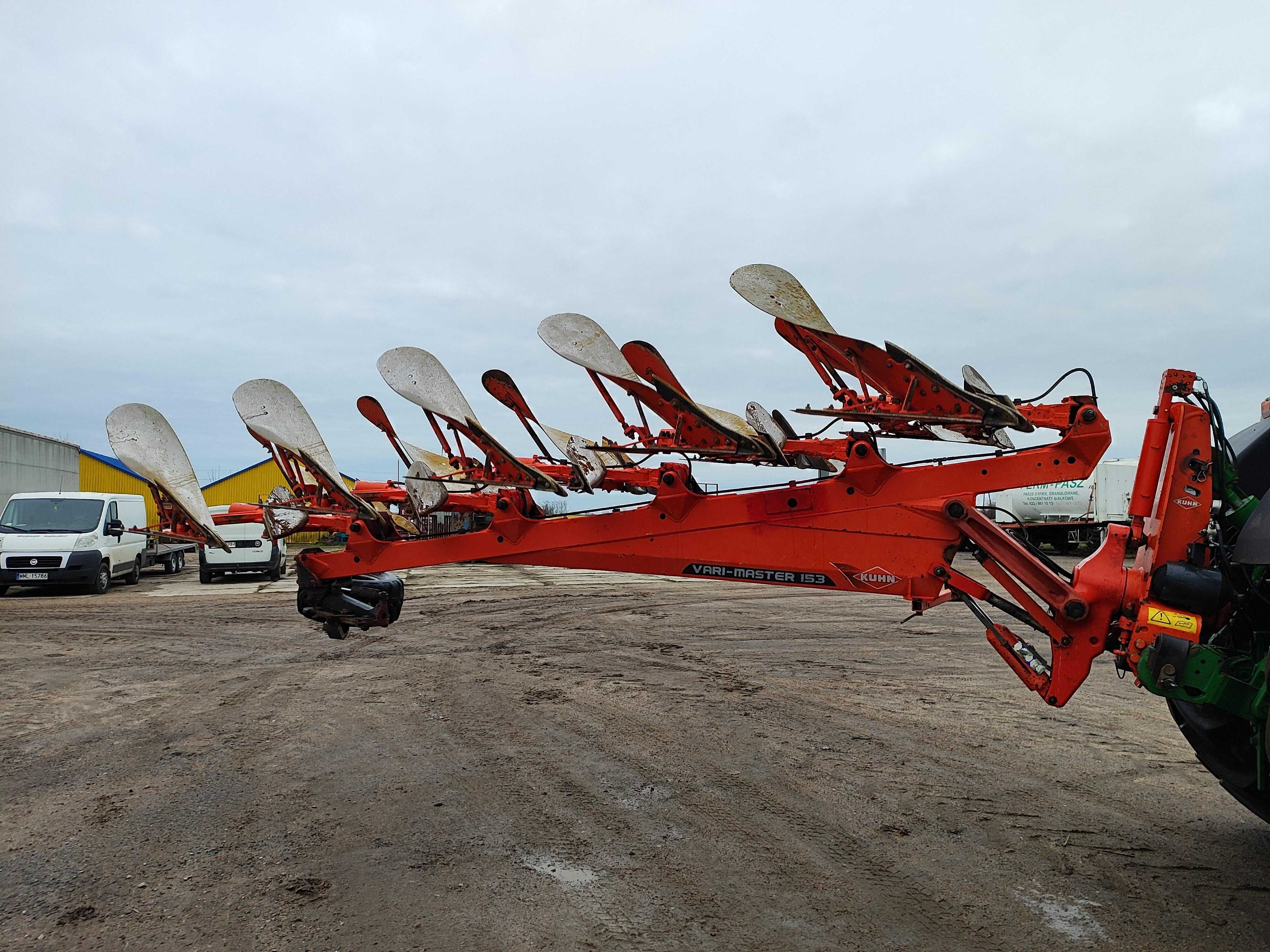Pług Kuhn Vari-Master 153, pług 5 skibowy obrotowy