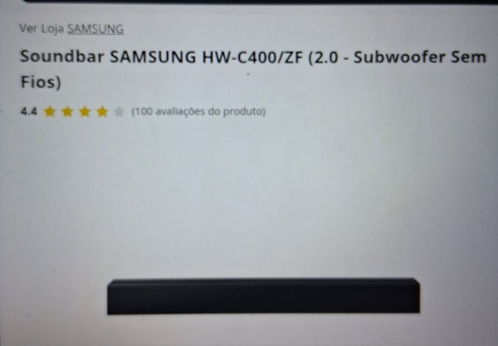 Soundbar Samsung HW-c400/zf 2.0 + fatura+ garantia