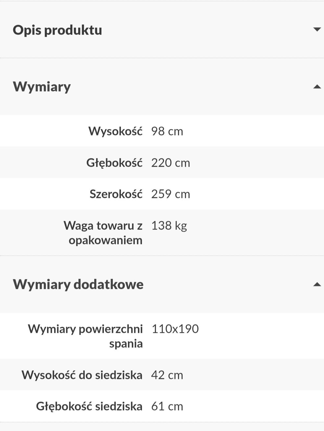 Narożnik SOLAR ciemny beż