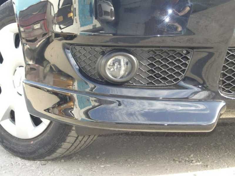 Уголки переднего бампера Lancer X Накладки на бампер Клыки Лансер 10