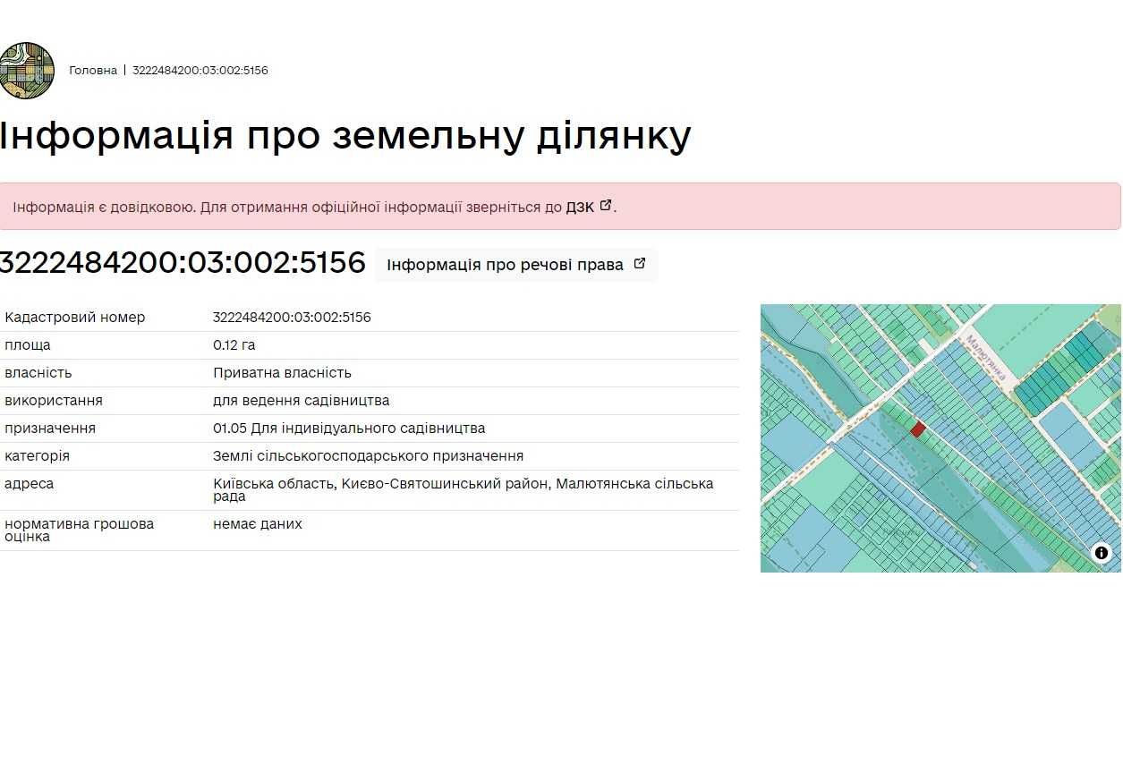 Ділянка Малютянка Рябинки 2, Глеваха , Боярка до Київ 20км