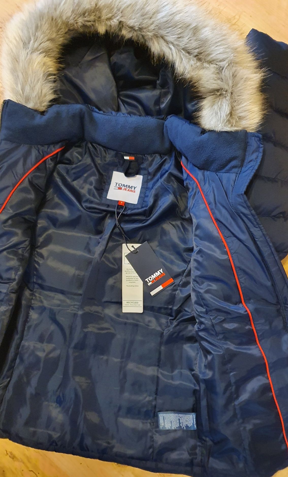 Tommy hilfiger tommy jeans kurtka zimowa kurtka damska rozmiar S