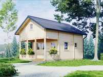 Drewniany domek letniskowy JAN II 55 + 10 M2