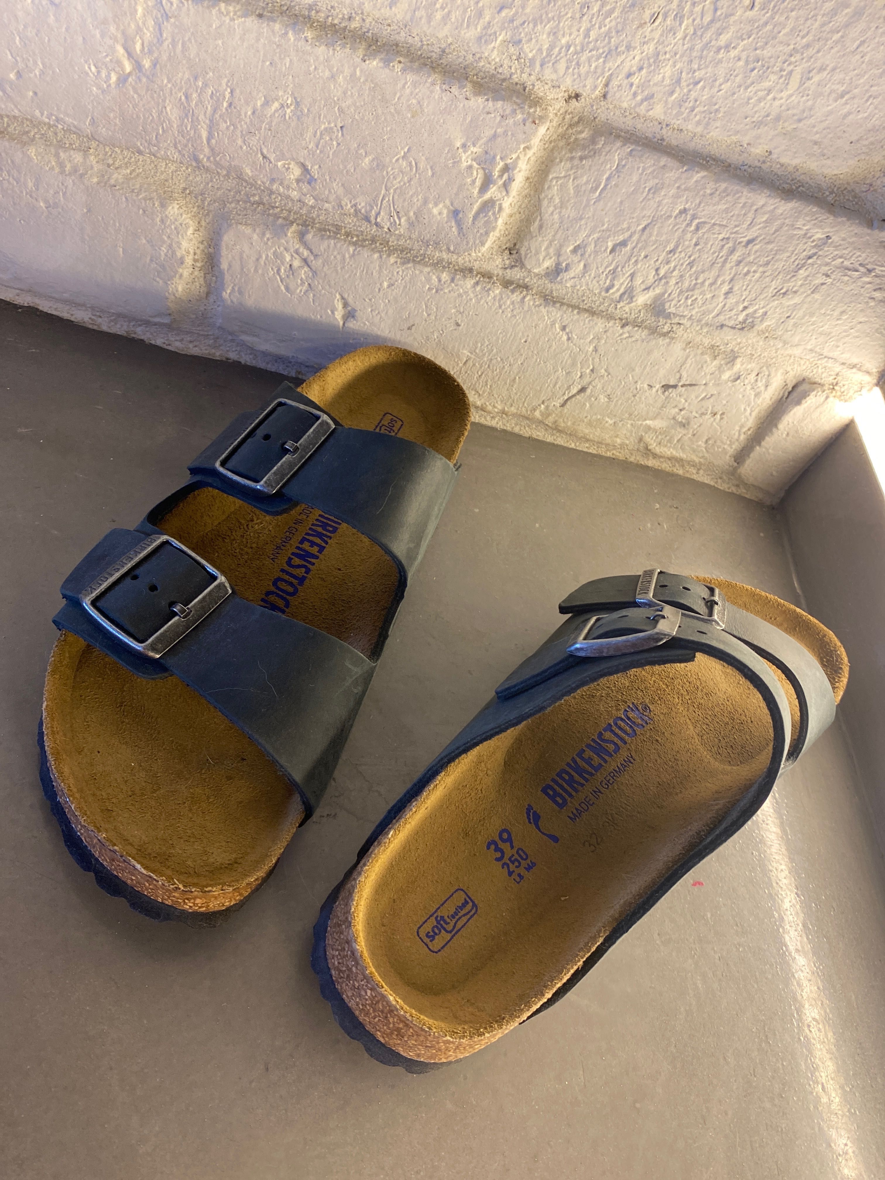Skórzane klapki Birkenstock