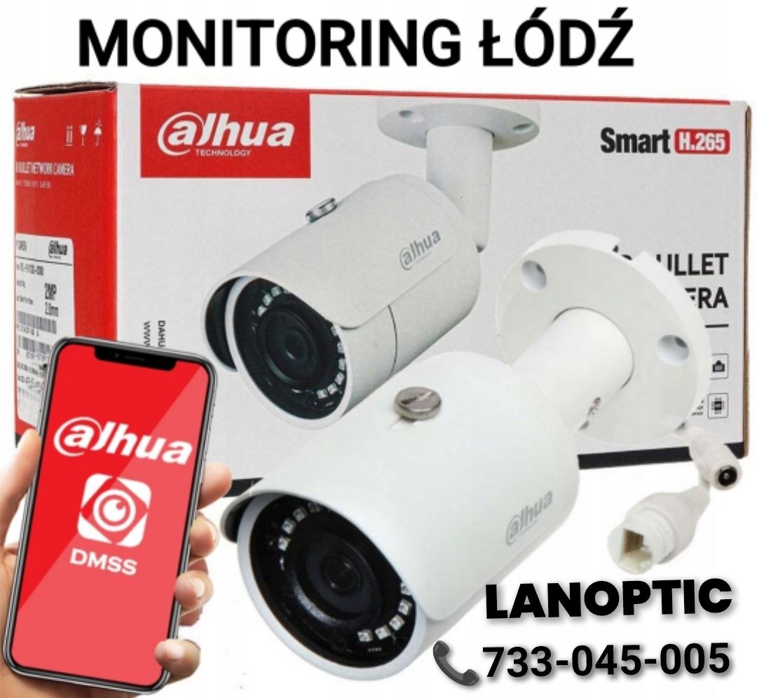Monitoring Łódź Montaż i konfiguracja Kamer Alarmy