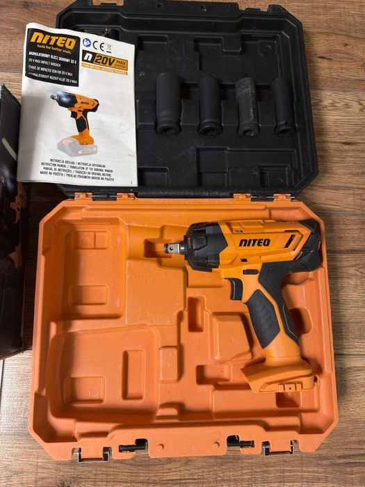 Niteo Akumulatorowy klucz udarowy 20V Max bez akumulatora ładowarki