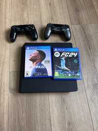 PS4 1Tb (Sony Playstation 4) + 2 джойстика + FIFA 22 та FC24