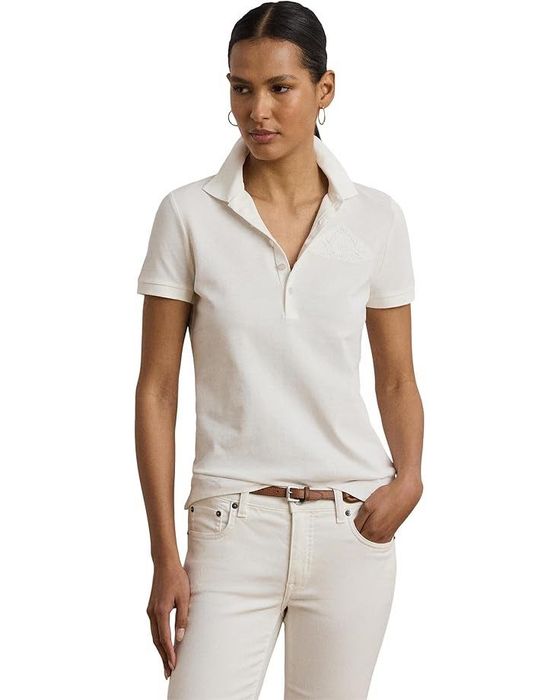 Ralph Lauren logo polo shirt. Поло коттон с вышивкой р М