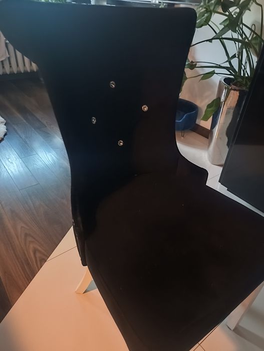 Krzesło Glamour czarne