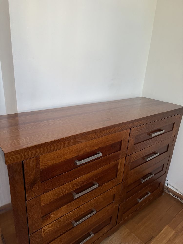 Komoda lite drewno dąb palisander