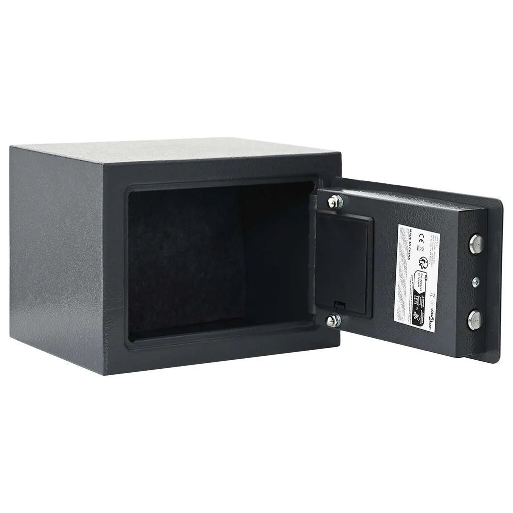 Cofre Digital Electrónico Cinza Escuro 23x17x17 cm Aço ( Novo)