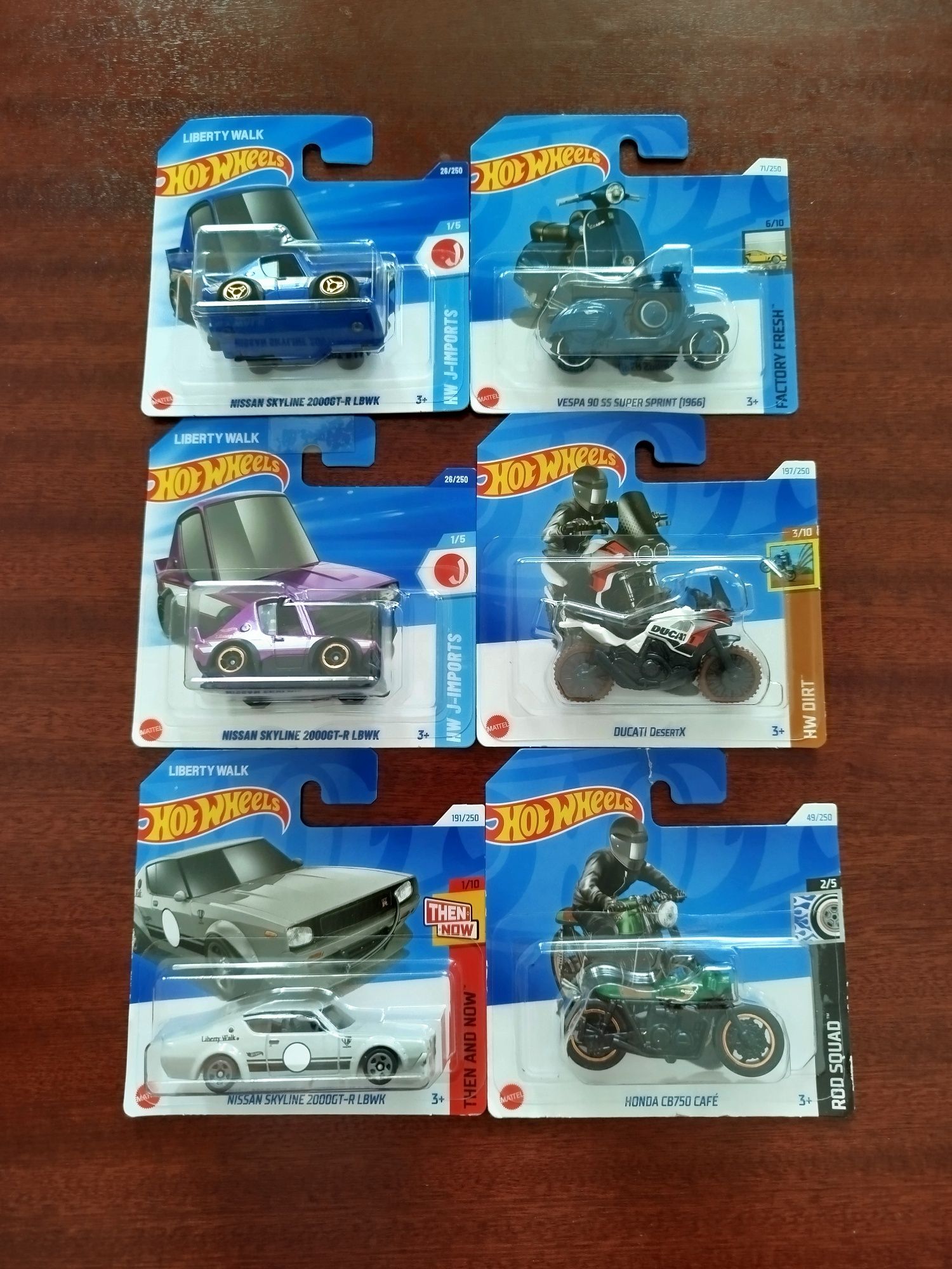 Hot Wheels Carros - 6 Modelos