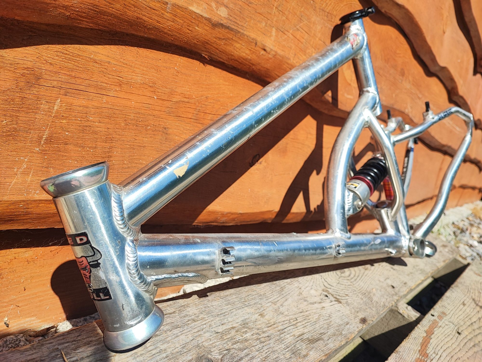 Rama rowerowa full Red Bull alu 26" RST WCW Retro MTB