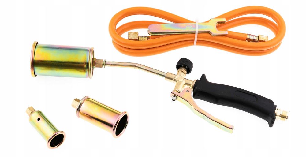 NOWY palnik duży  dekarski gazowy do papy +  3 Dysze25/35/50mm ogień