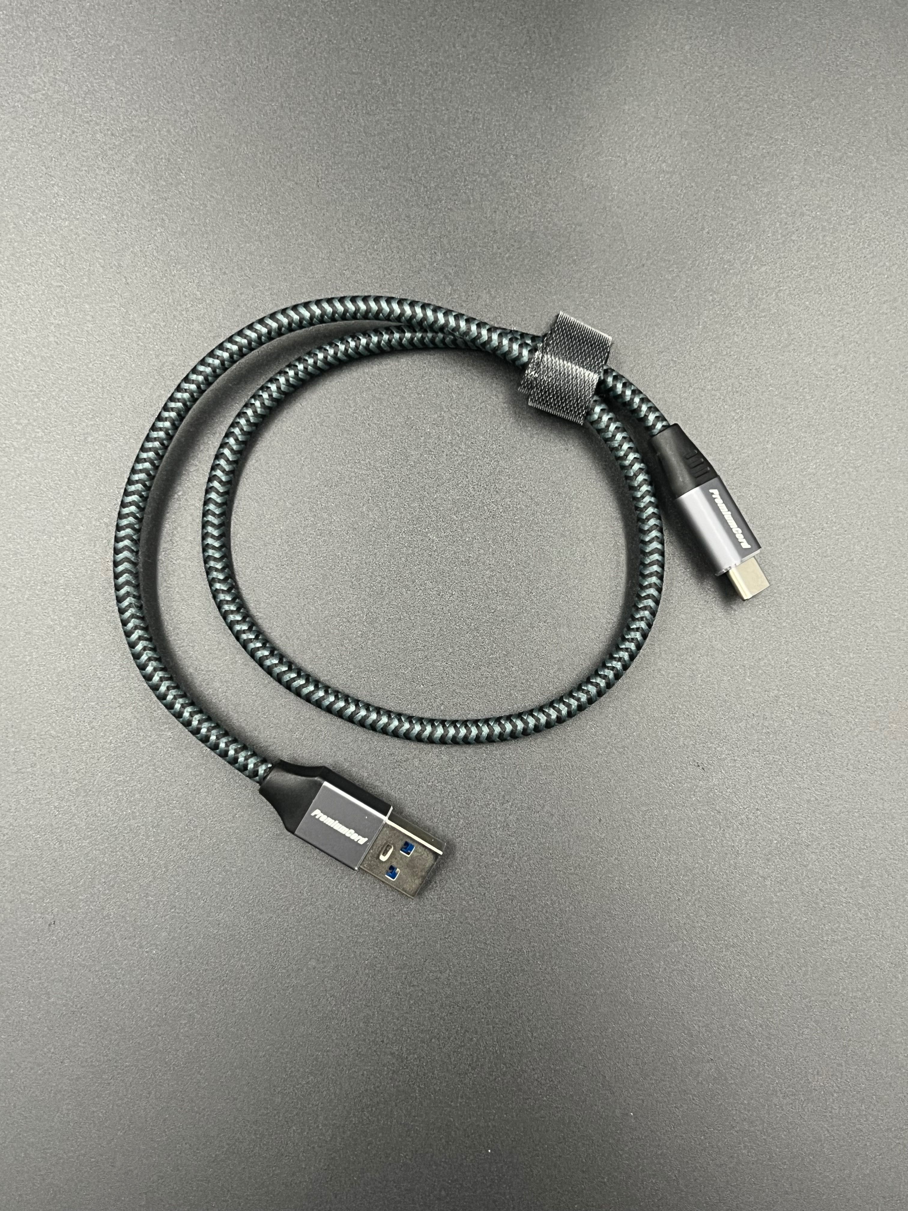 Kabel PremiumCord USB-A - USB-C USB 3.2 gen 1,3A w oplocie krótki 0,5m