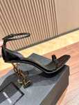 36-41 Женские черные босоножки YSL Opyum Yves Saint Laurent босоніжки