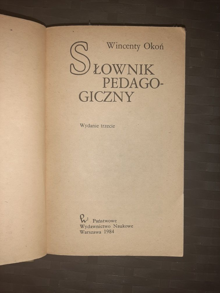 słownik pedagogiczny Wincenty Okoń