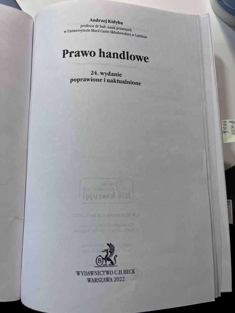 Prawo handlowe A. Kidyba 24 wydanie