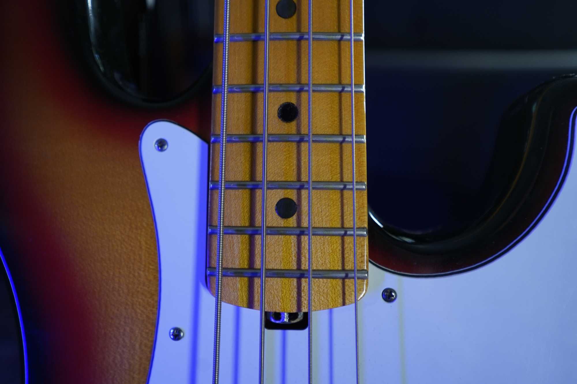 Gitara basowa Japan 70'- 80' Jazz Bass (part) IV + stojak + pasek DIY