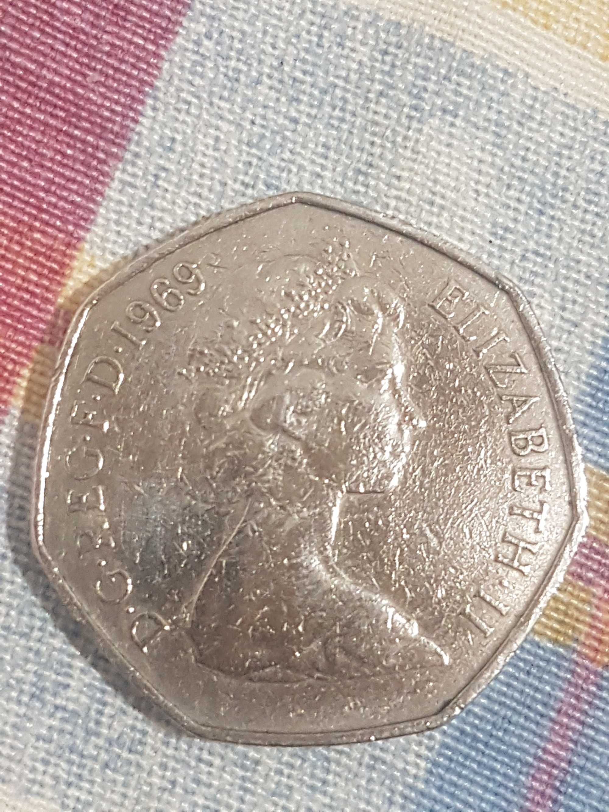 Moeda 50 New Pence 1969