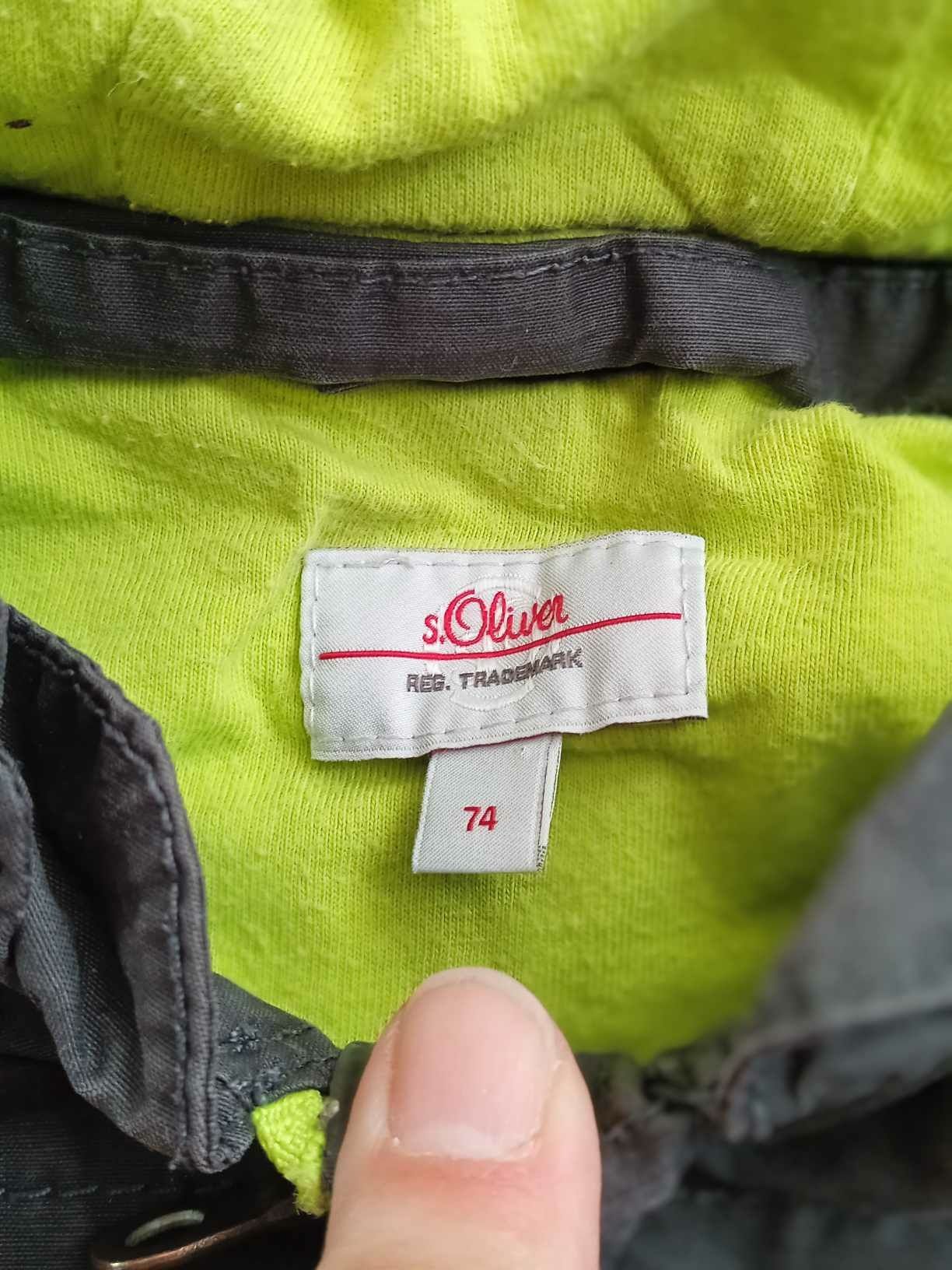 Kurteczka wiatrówka dla chlopca 74 khaki