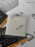 Nowe kolczyki z 0.5 ct moissanitem z certyfikatem GRA srebro 925