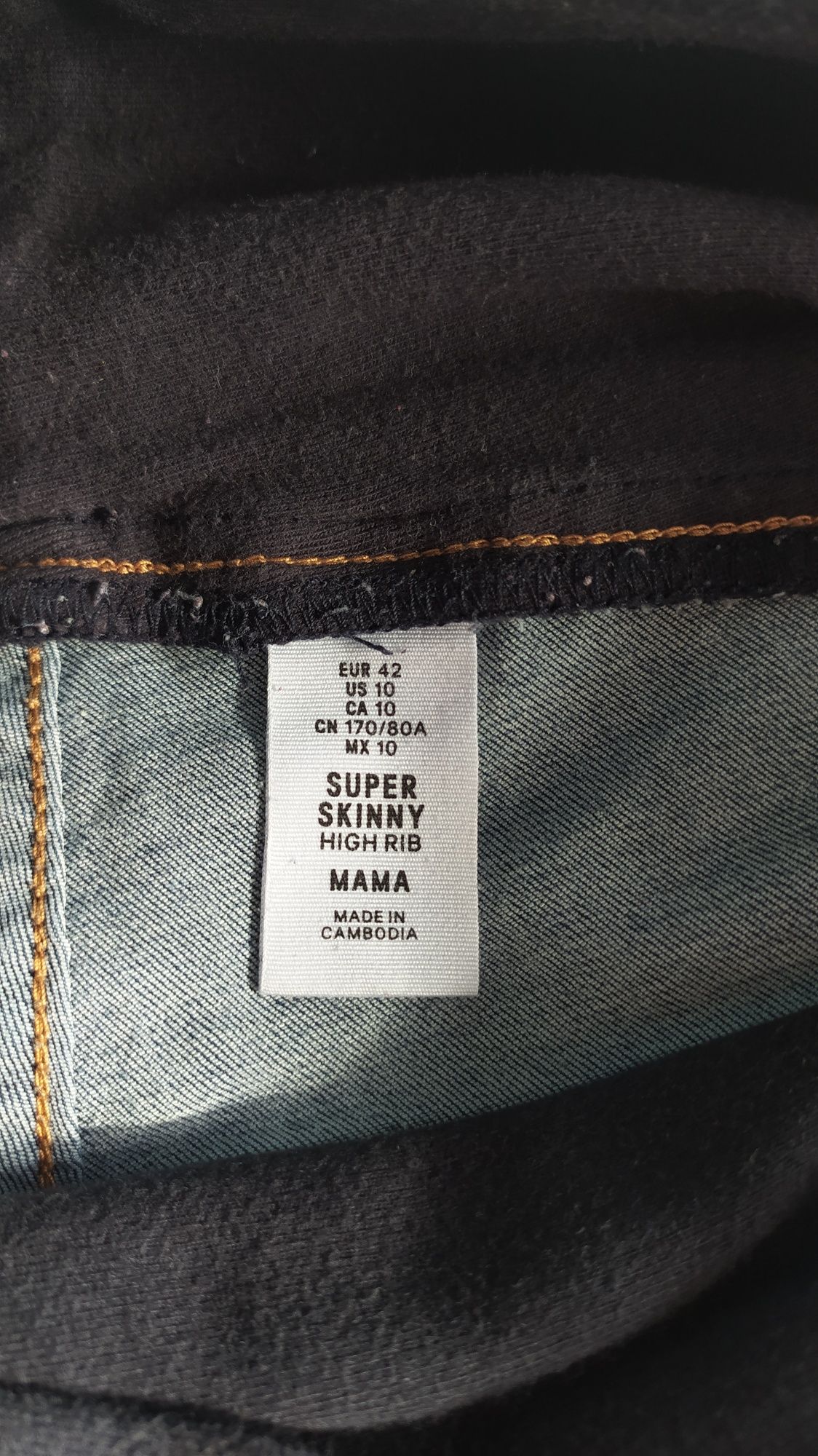 Spodnie jeansy ciążowe H&M
