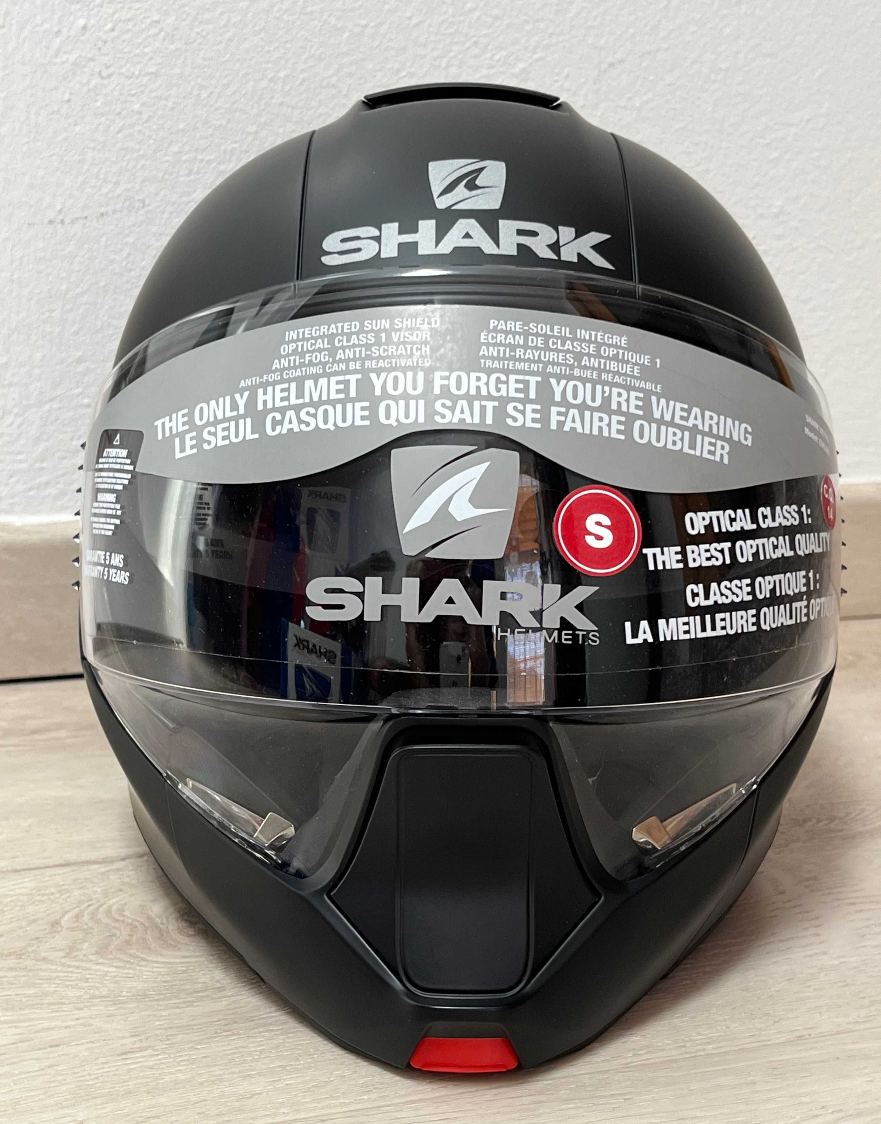Capacete Modular/Jet NOVO Shark Evojet Matt Black,37% Desconto. Tam S