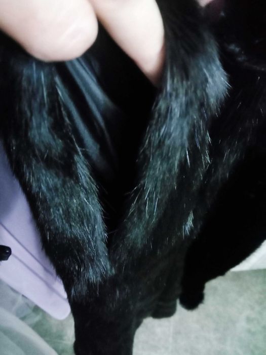 Длина 100см. Норкова шуба. Натуральная шуба