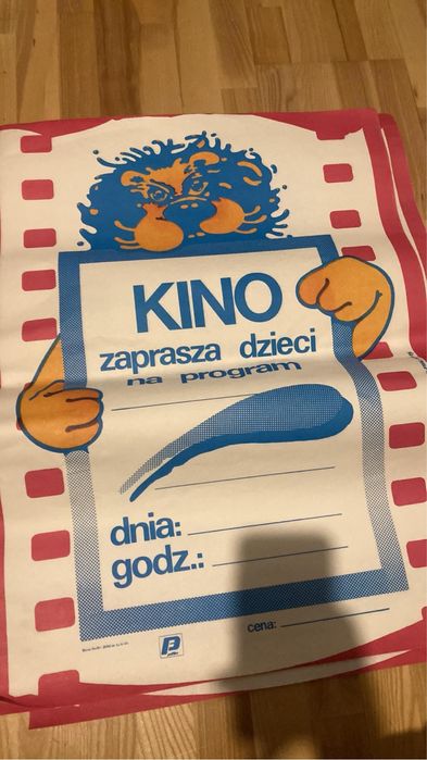 Plakat PRL zdrowie zielony