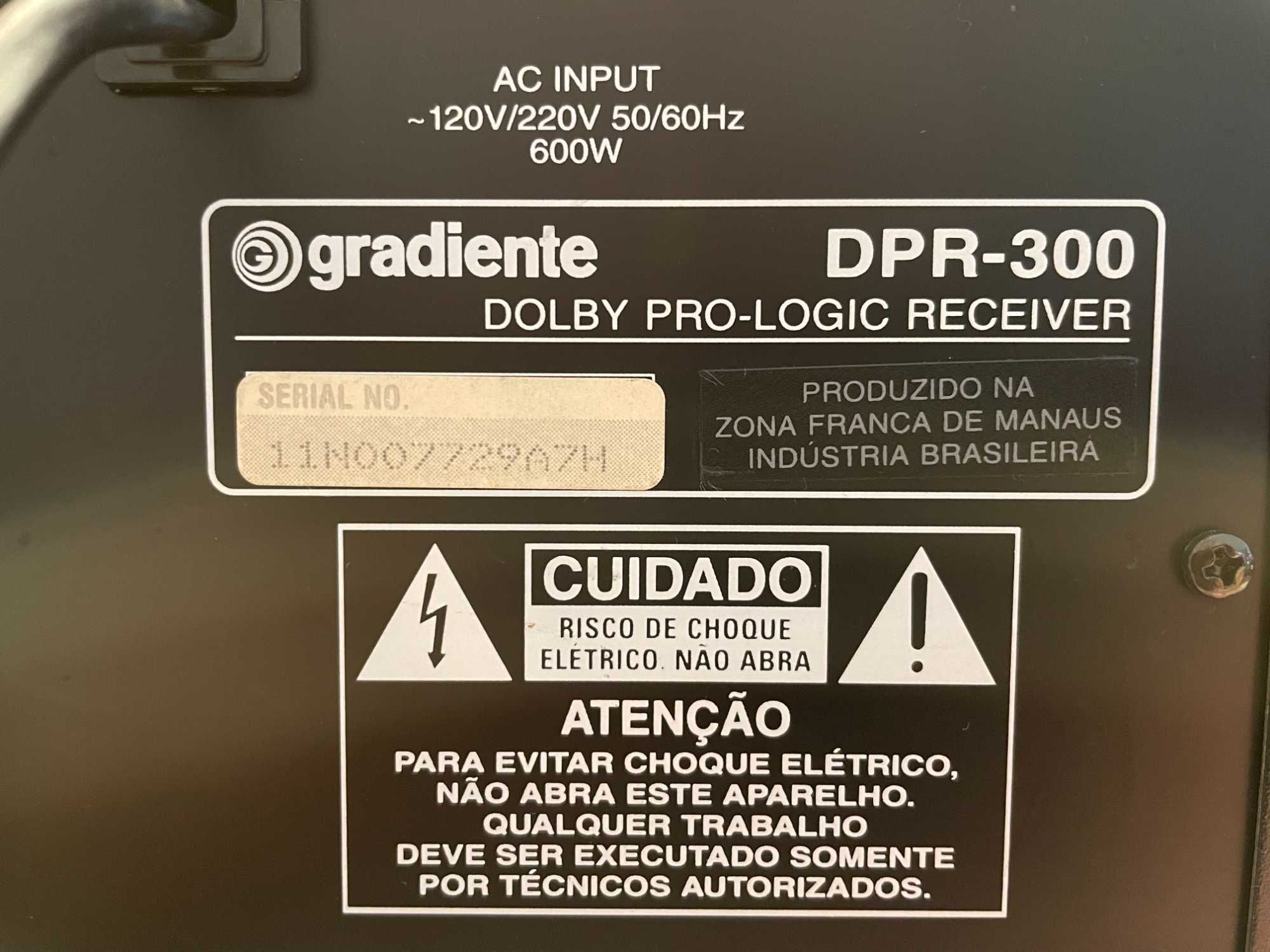 Receiver Gradiente DPR 300 - Dolby ProLogic